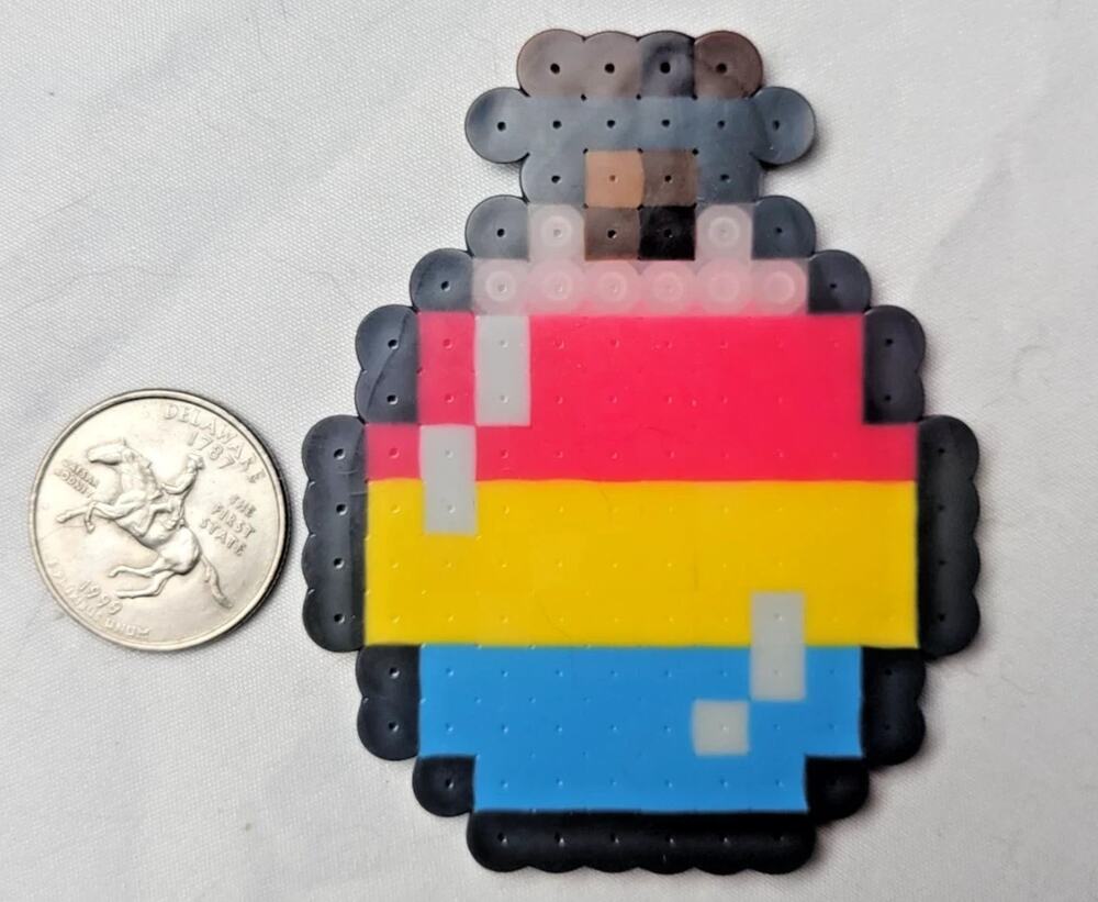 Pansexual LGBT Potion Perler Pixel Art